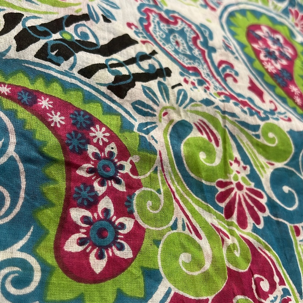 Colorful Paisley Swim Coverup - Picture 2 of 7